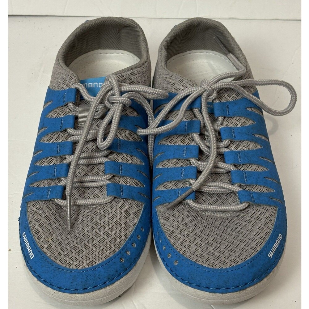 Shimano EVAIR Boat Shoe Men’s SIZE 7 Blue/Grey Coastal Nautical